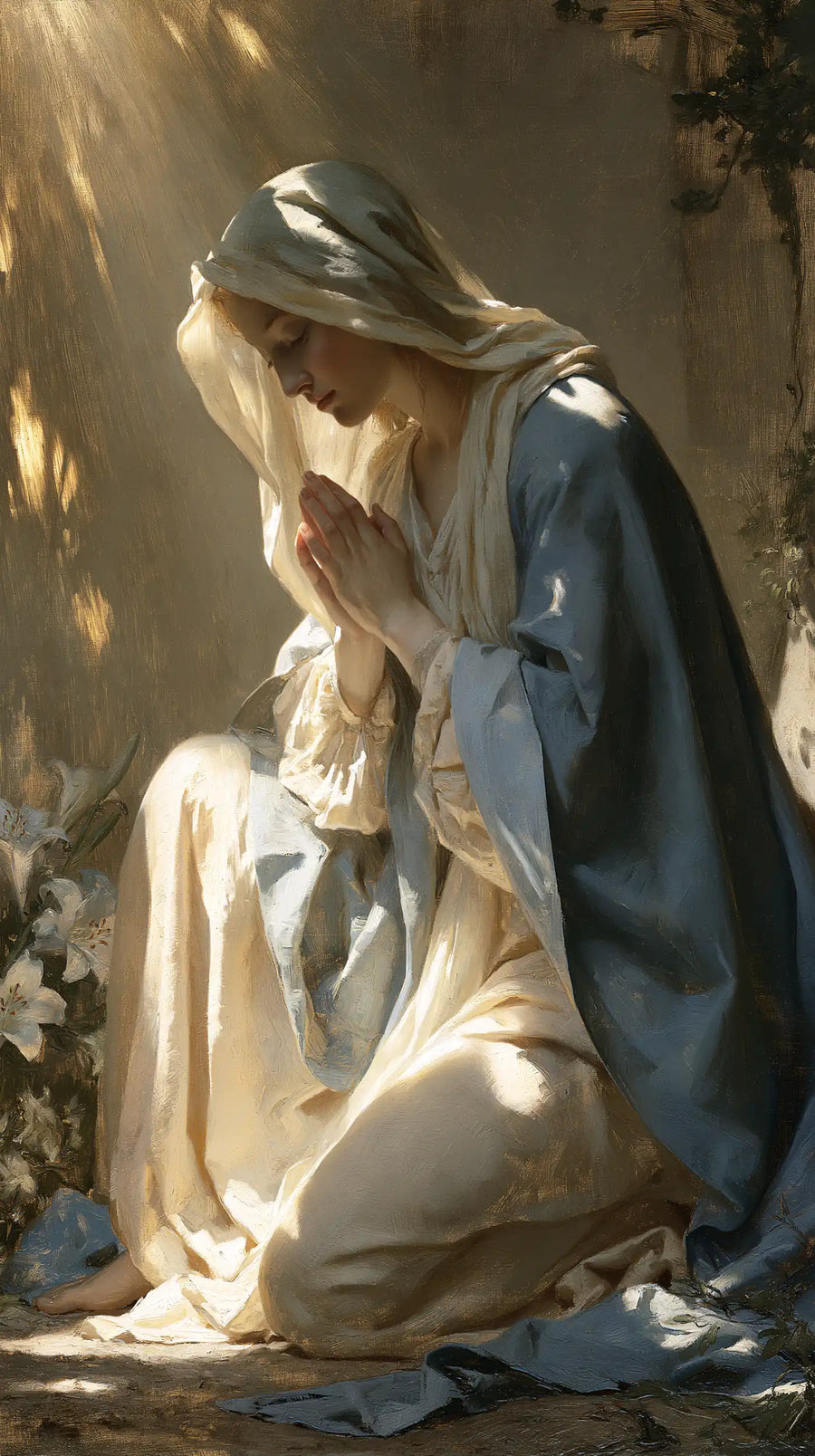 Virgin Mary in Prayer - Symbolist · Portrait n° 10