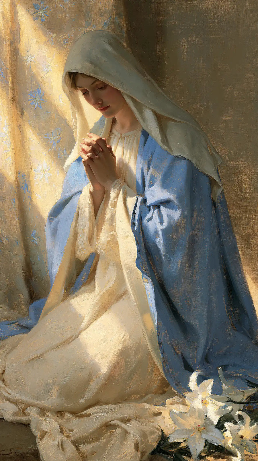 Virgin Mary in Prayer - Symbolist · Portrait n° 16