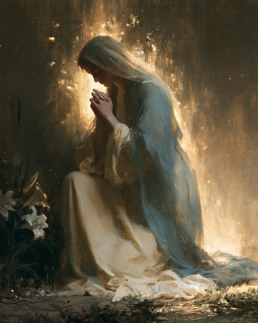 Virgin Mary in Prayer - Symbolist · Portrait n° 19