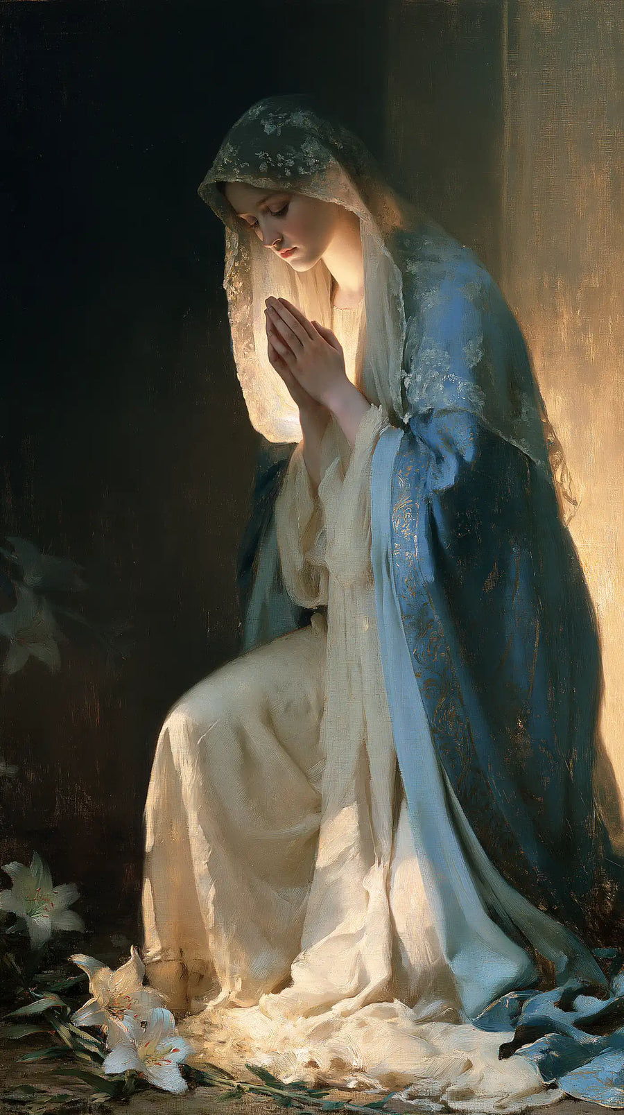 Virgin Mary in Prayer - Symbolist · Portrait n° 26