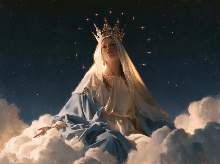 Mary Queen of Heaven - Midnight Blue Chiaroscuro · Landscape n° 7
