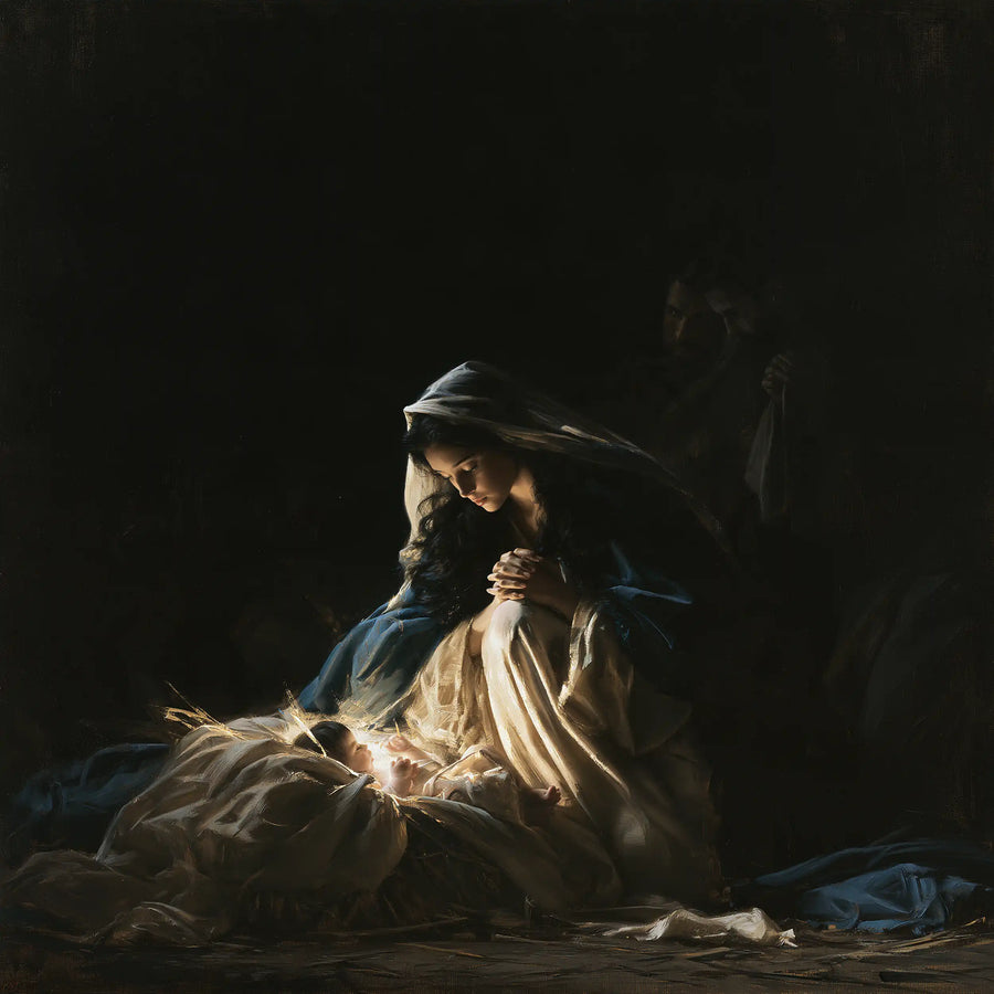 The Nativity - Black and Gold · Square n° 1