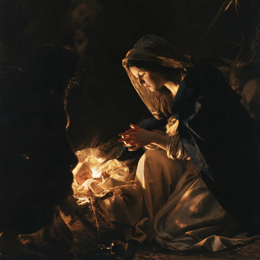 The Nativity - Black and Gold · Square n° 2
