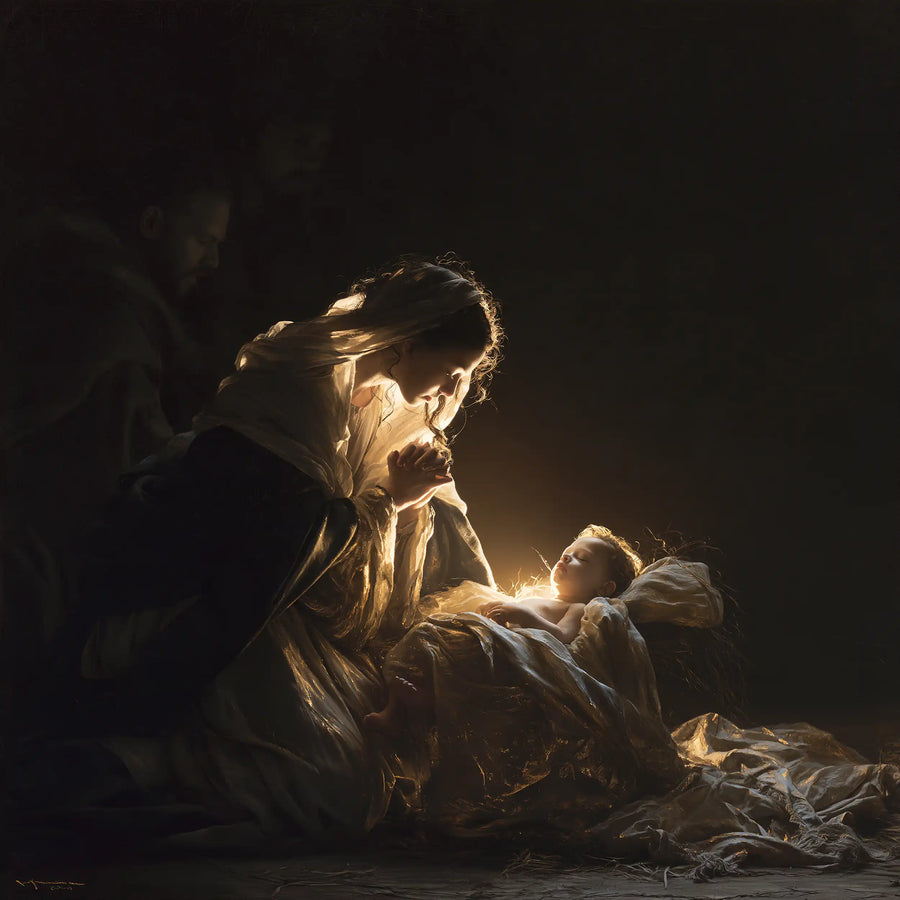 The Nativity - Black and Gold · Square n° 3