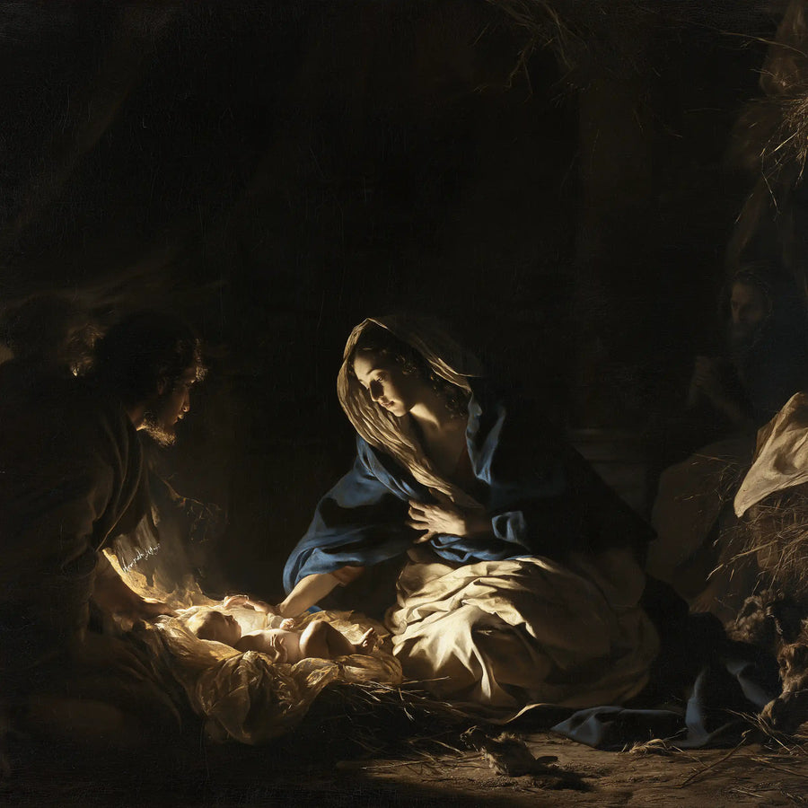 The Nativity - Black and Gold · Square n° 6