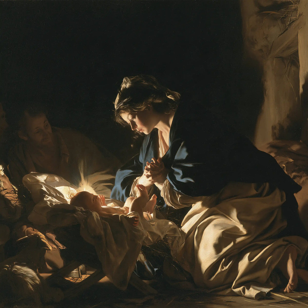 The Nativity — The Child Beneath the Prayerful Gaze