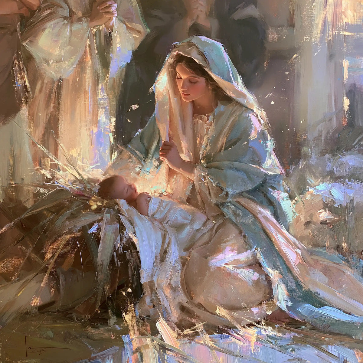 The Nativity — Prayer in Lilac Reflections