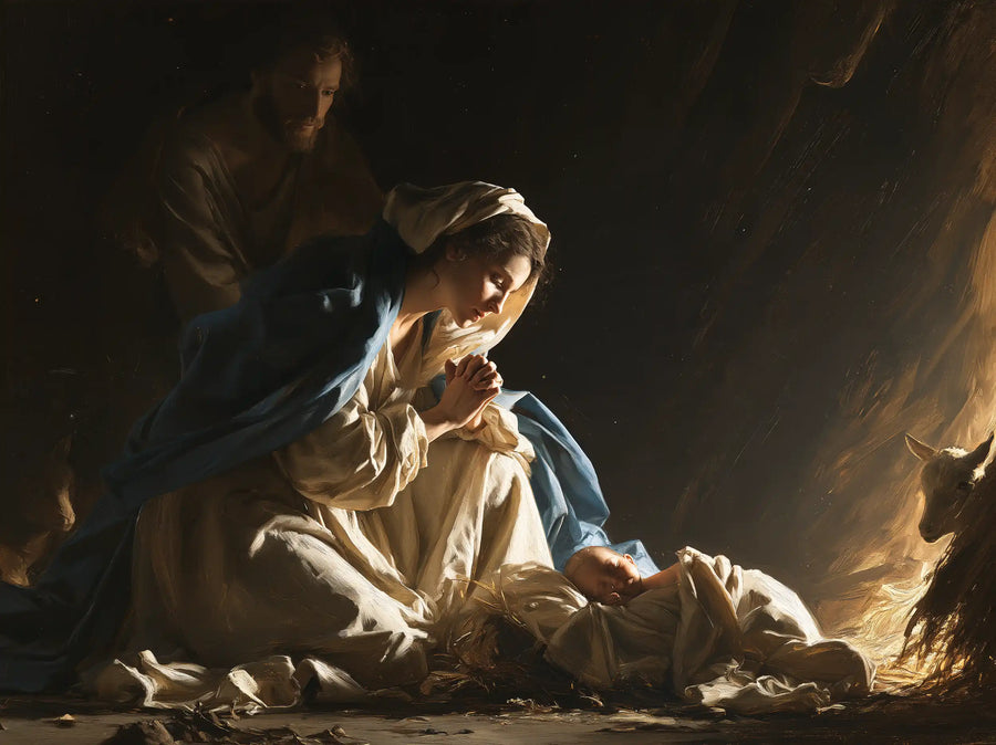 The Nativity - Mary Adoring the Christ Child · Landscape n° 5