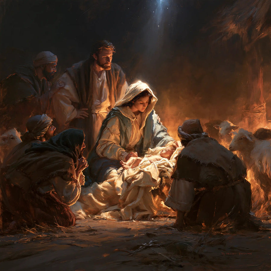 The Nativity - Mary and the Shepherds · Square n° 2