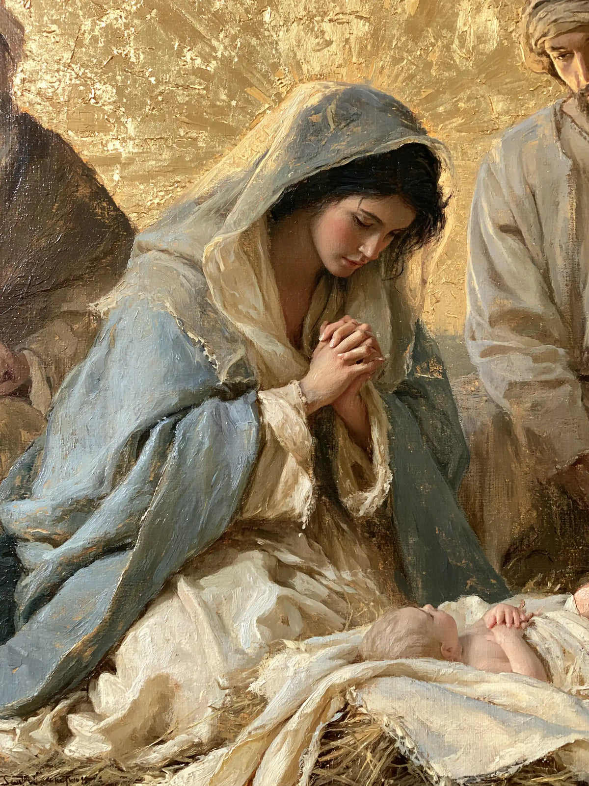 The Nativity — Prayer Beneath the Silver Hood