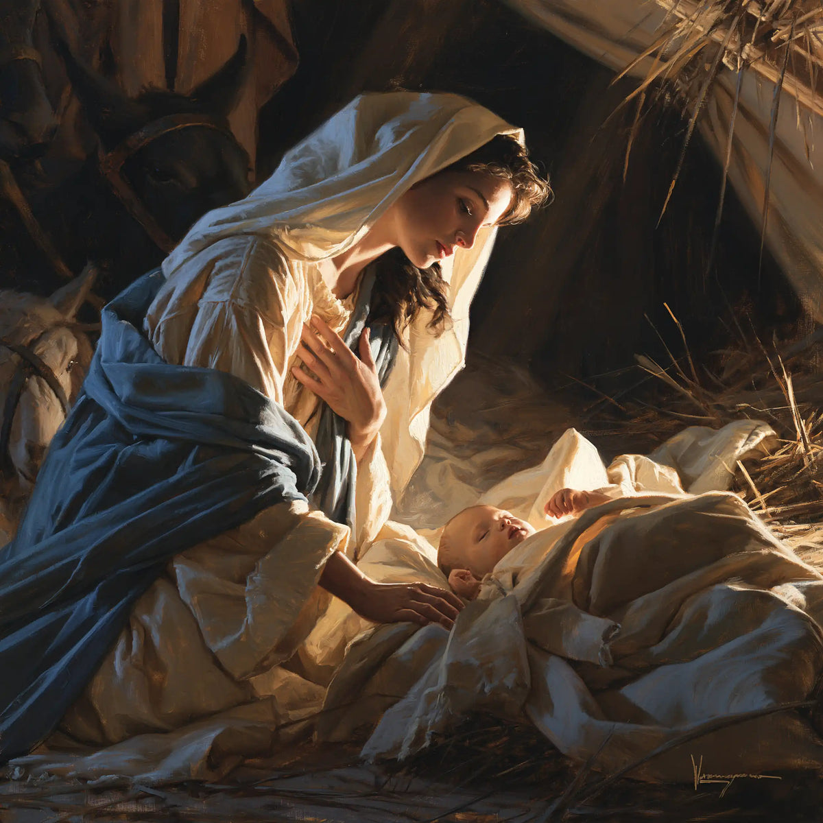 The Nativity — The Hand Offered Beneath the Straw Roof
