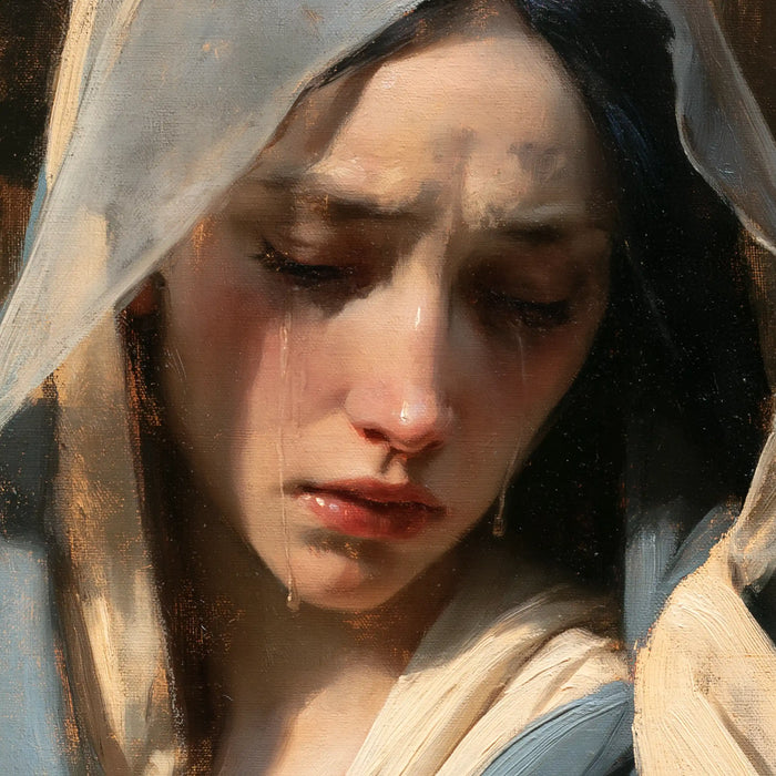 Our Lady of Sorrows — The Wordless Prayer with Closed Eyes