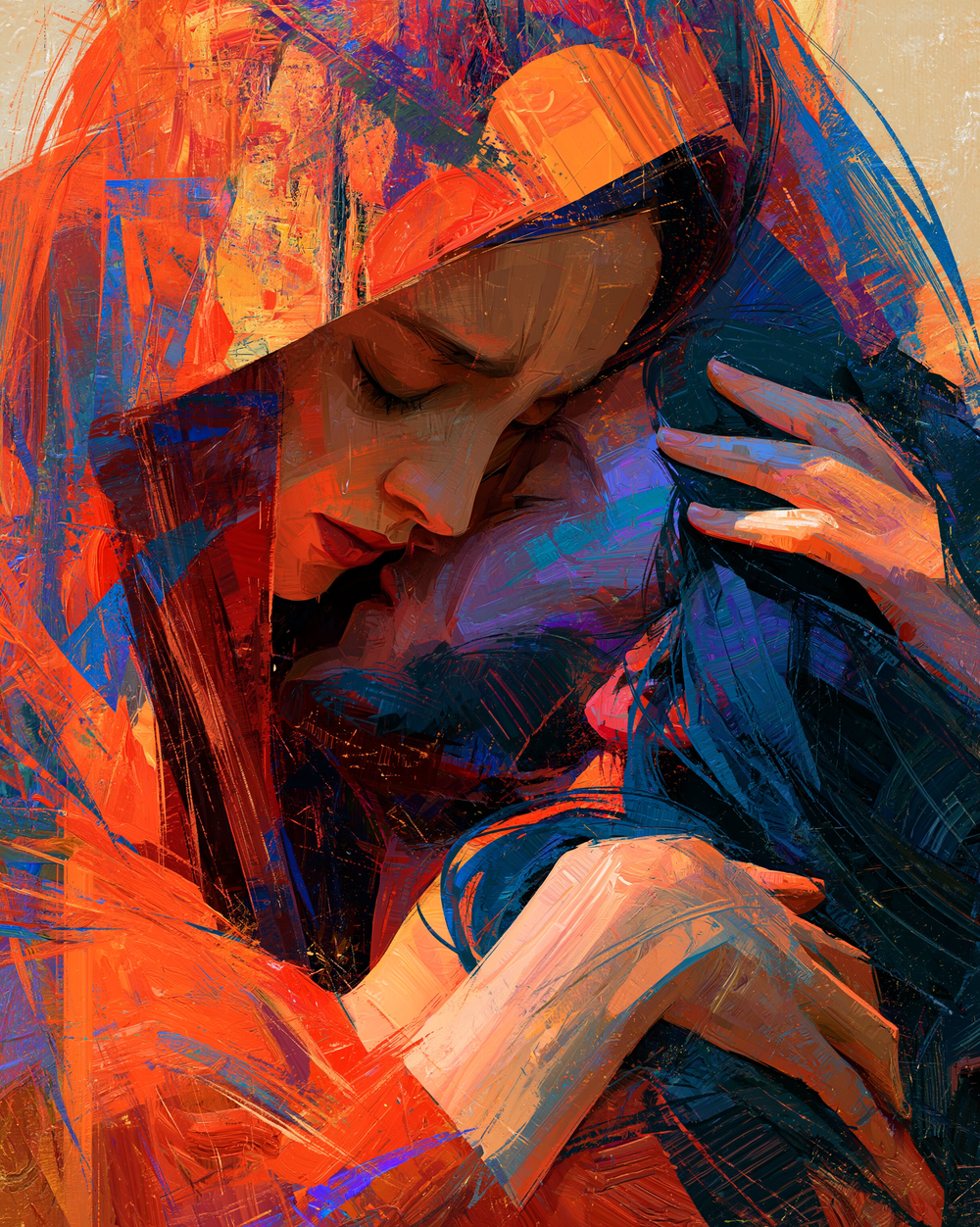 La Pietà - Expresionista · Retrato n° 10 - Arte cristiano