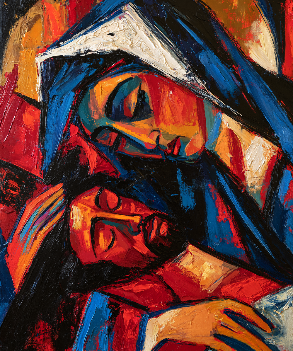 La Pietà - Expresionista · Retrato n° 14 - Arte cristiano