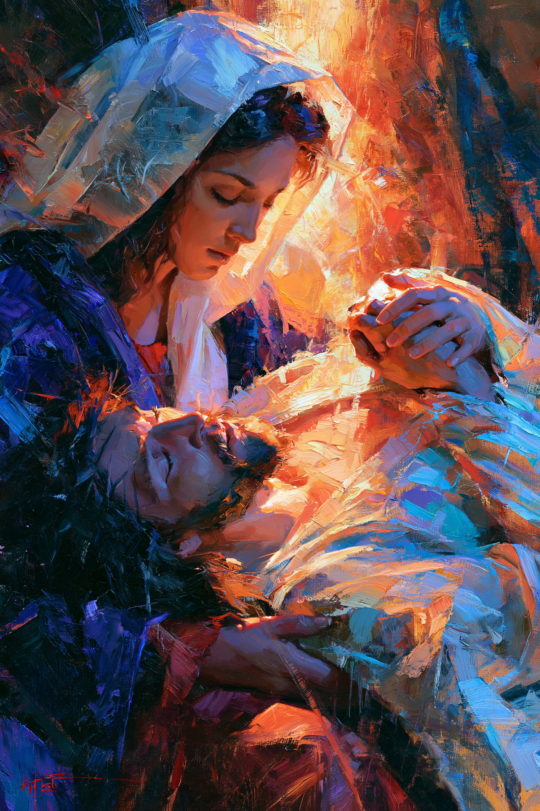 La Pietà - Impressionist · Portrait n° 11 — aperçu de la finition sélectionnée