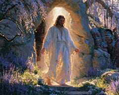 The Resurrection of Jesus Christ — The Threshold beneath the Bluish Vault