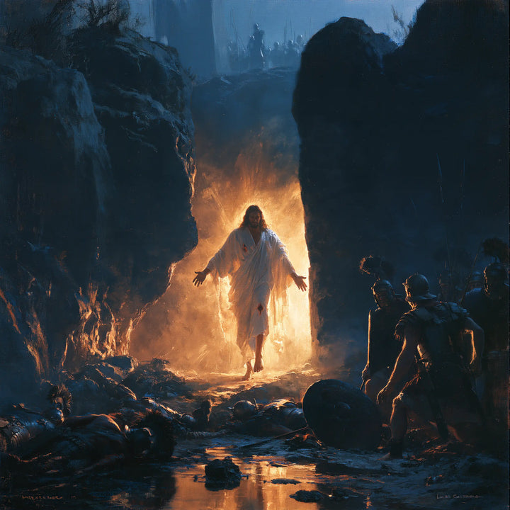 The Resurrection of Jesus Christ - Midnight-blue Chiaroscuro · Square n° 4