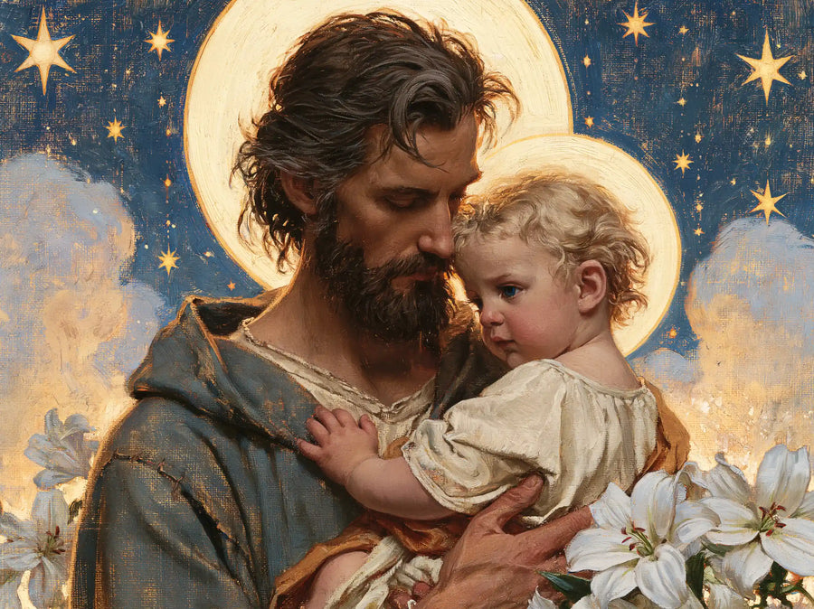 Saint Joseph with the Child Jesus – Symbolist · Landscape no. 5