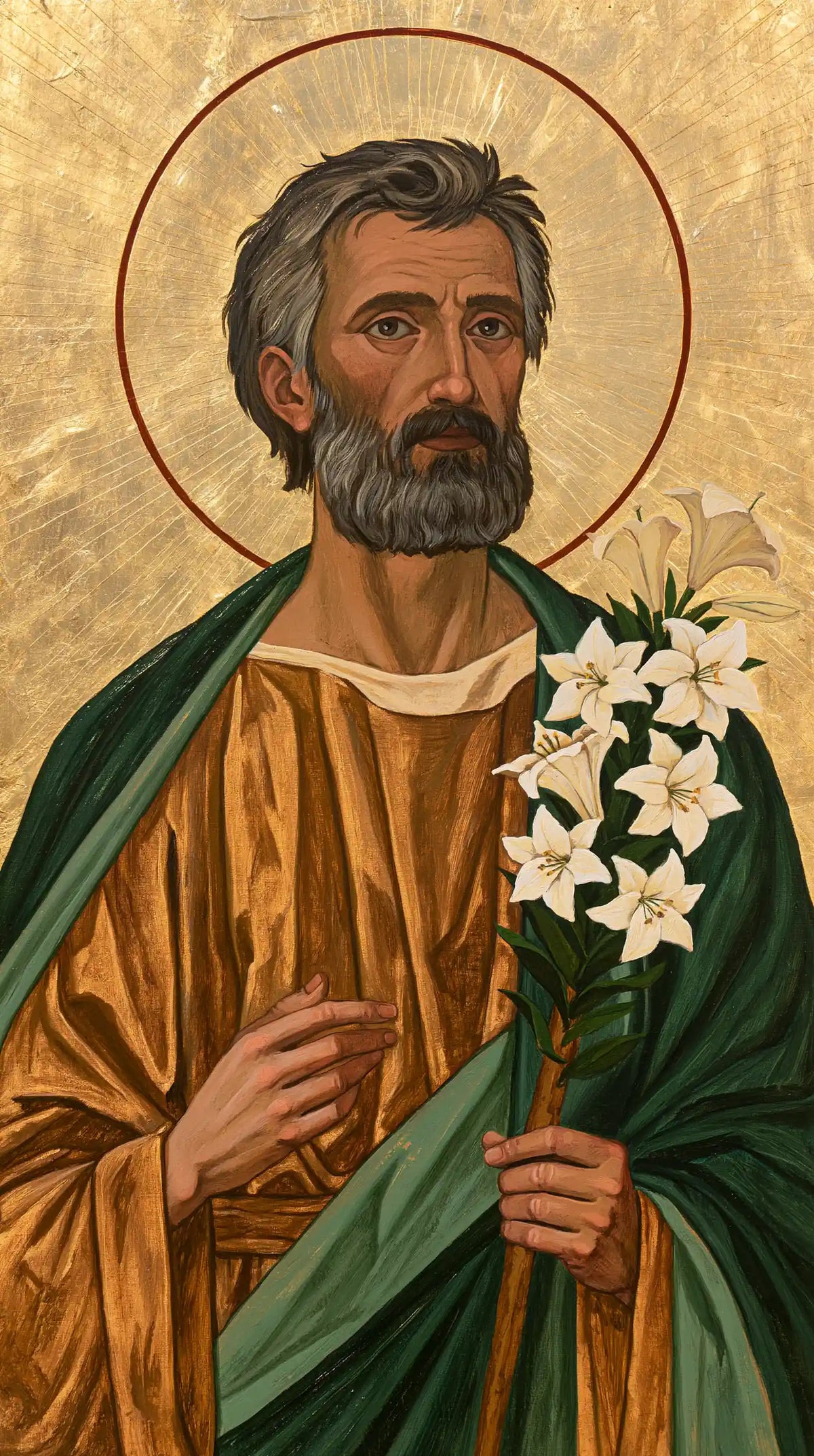 Saint Joseph – Sacred Gold · Portrait no. 5