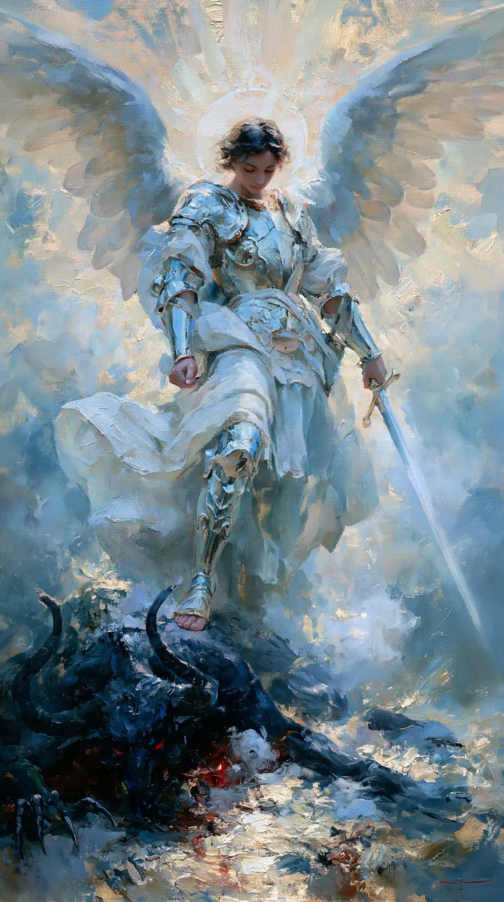 Saint Michael the Archangel – Impressionist · Portrait no. 2