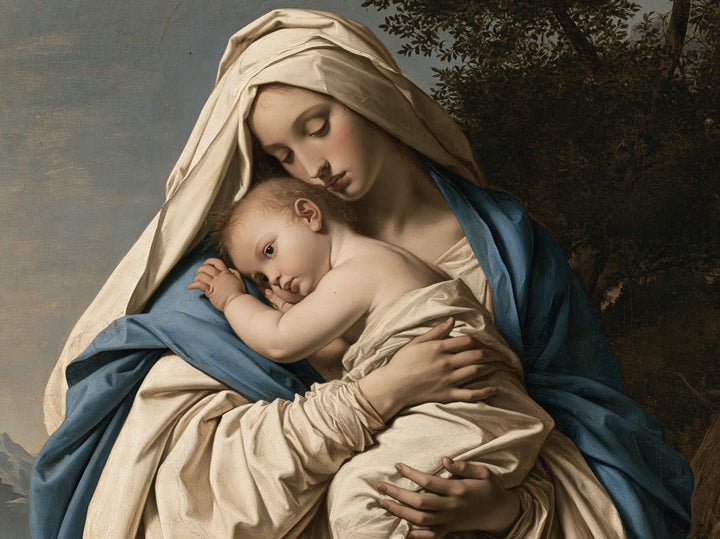 Virgin Mary and Child Jesus - Florentine Renaissance · Landscape n° 5