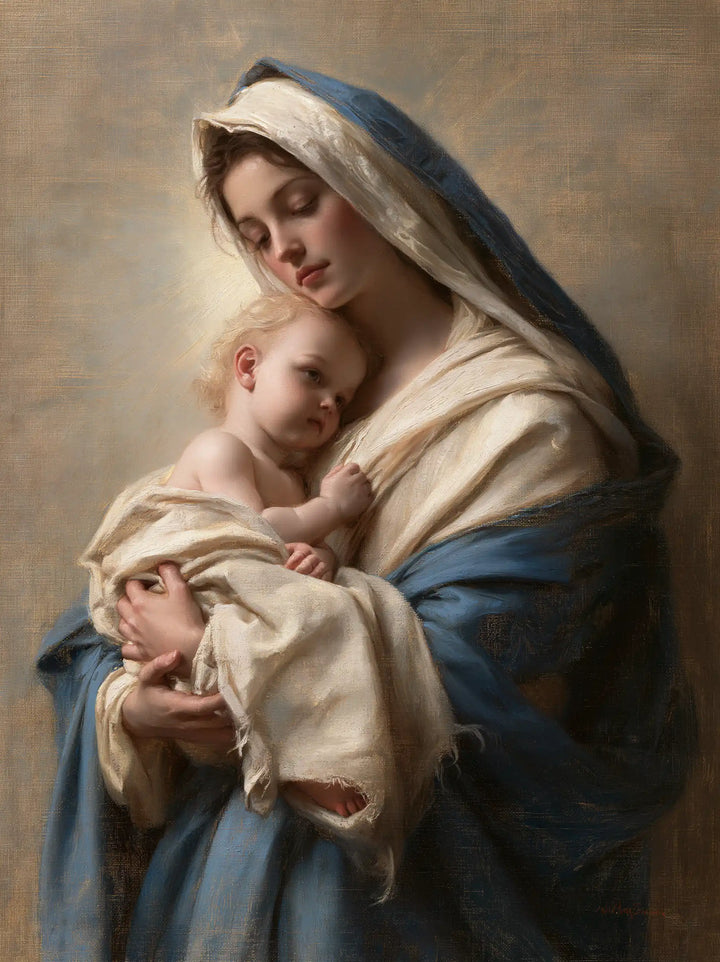 The Virgin and Child — Rest in the Softly Folded Shawl