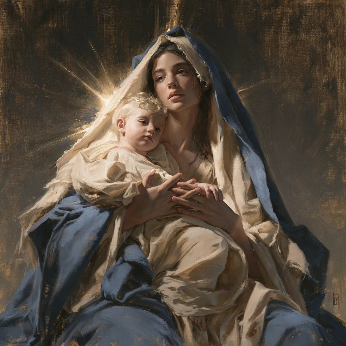 The Virgin and Child — The Little Face at the Halo’s Heart