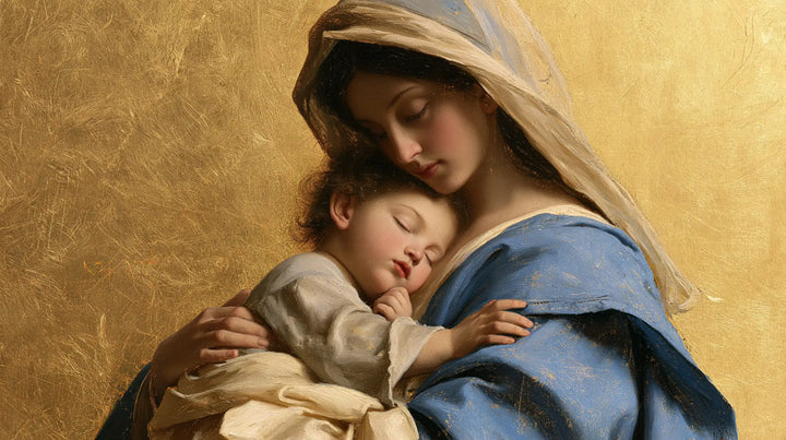 Virgin Mary and Child Jesus - Sacred Gold · Landscape n° 19
