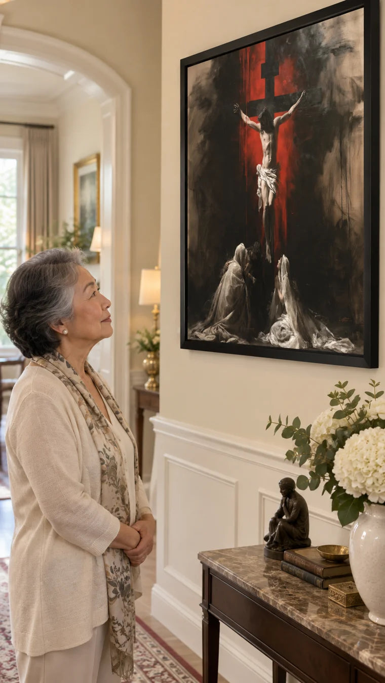 Obras de arte en interiores reales